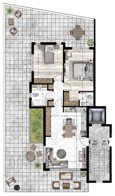 Blueprints_Apartment 101