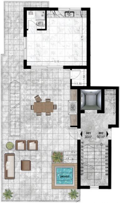 Blueprints_Apartment 301 RF